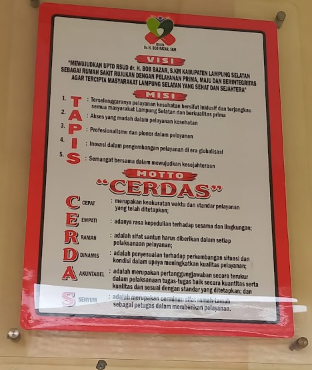 Ketersediaan Visi, Misi Pelayanan